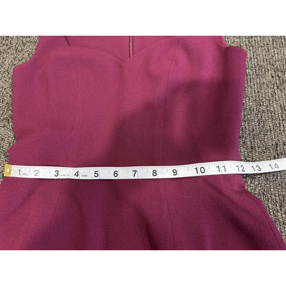 Dress The Population Sleeveless Elle Sheath Dress Dark Magenta NWOT Sz XXS $198 - Picture 8 of 15